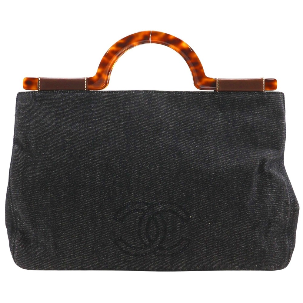 CHANEL Blue Logo Bag